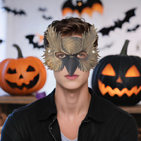 Masque de Hibou DIY pour Halloween, Spectacle, Enfants, Adultes, Fête, Déguisement, Demi-Masque, Accessoires