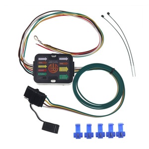 ขั้วต่อรถพ่วง 4 พินซ็อกเก็ต 3 ถึง 2 ตัวแปลงไฟท้าย 12V ยูนิเวอร์แซลฟิตสำหรับคาราวานซ่อมเปลี่ยน 56146 - Product Image 1