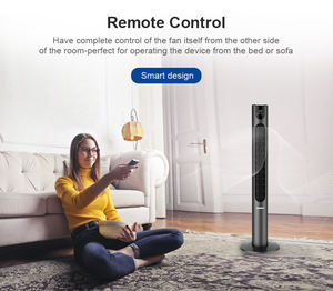 <span class=keywords><strong>Ventilateur</strong></span> tour sans pales de 45 pouces avec télécommande, oscillant, faible bruit, moteur DC, classe d'efficacité énergétique A+, minuterie 5 vitesses - Product Image 6