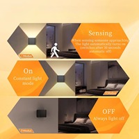 Applique murale LED réglable en hauteur, rechargeable, avec capteur, 120 degrés, pour intérieur et extérieur, étanche