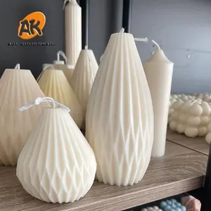 AK Honeycomb-Molde de silicona con forma de burbuja 3D, molde de vela perfumado artesanal, moldes de jabón de silicona hechos a mano para pastel de Chocolate