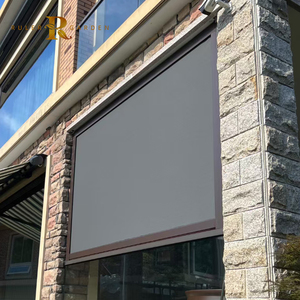 Thông minh gió kháng pergola Rèm Shades ban công sân thượng Bistro ngoài trời Windproof màn cơ giới Zip theo dõi dây kéo màn hình - Product Image 1
