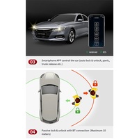 EasyGuard-llave de teléfono inteligente para coche, dispositivo Digital con botón de inicio inteligente, alarma de entrada sin llave pasiva, compatible con Control de aplicación Hon