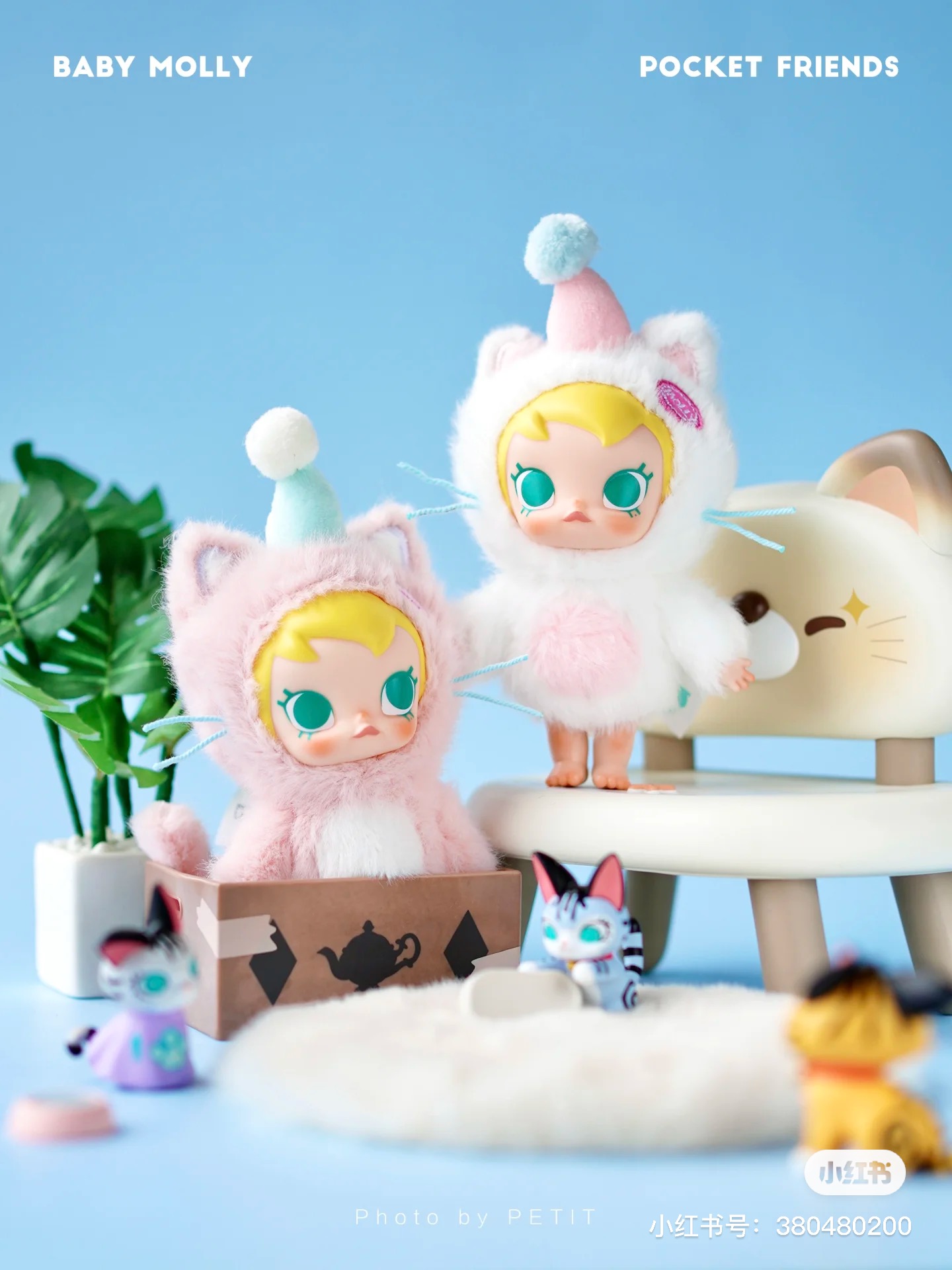 Original Popmart Baby Molly Pocket Friends Vinyl Plush Toys
