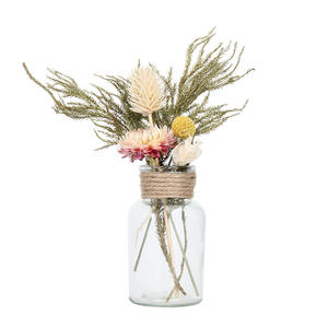 Flacon de réactif de fleurs de parfum personnalisé Ensembles de diffuseur de roseaux d'aromathérapie de fleurs séchées avec fleurs séchées et accents terreux - Product Image 5