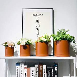 Terracotta Color Pots 4 5 6 7 Inch Terracotta Planters with Drain Holes Plastic Planter Flowerpot