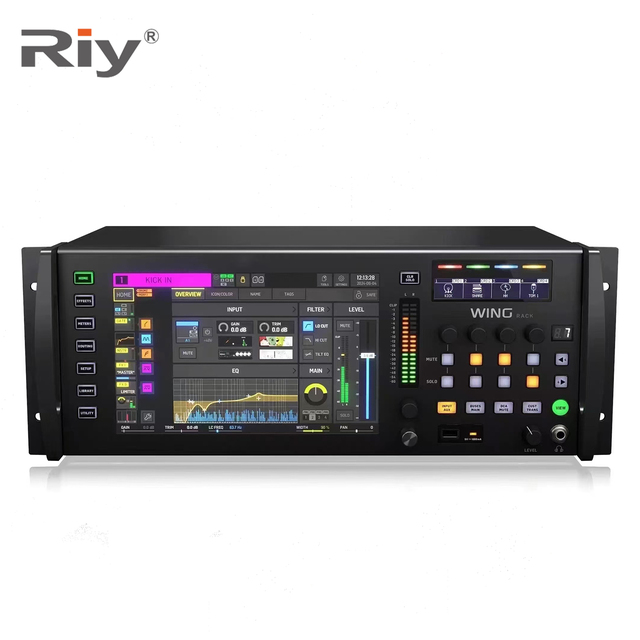 WING RACK 48-Channel Digital Mixer Rackmount 28 Bus Full Stereo Output Plastic Metal Construction Surround Sound XLR