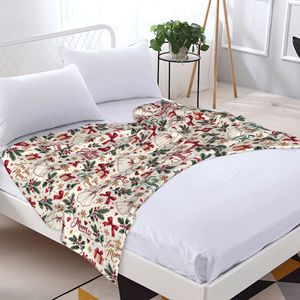 Couverture en polaire douce et moelleuse à imprimé de Noël personnalisée pour lit et canapé - Product Image 3