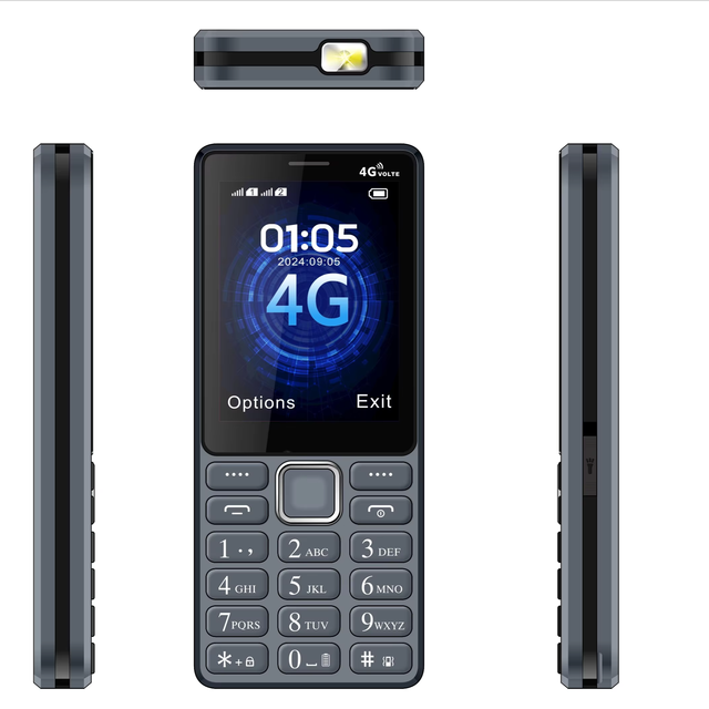 OEM Phone P75A 4G Rugged Phone US /RU Version 32+32MB 1800mAh Battery 2.8 3.0 Inch Cellphone Rugged Feature Phone