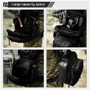 Sac de jambe multifonctionnel avec sangle de fixation, sac banane étanche pour sports de plein air et moto - Product Image 4