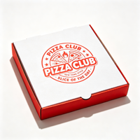 SP4779 Vente en gros de boîtes à pizza en carton ondulé B/E avec logo personnalisé imprimé, écologiques, recyclables, jetables, taille personnalisée, papier ciré