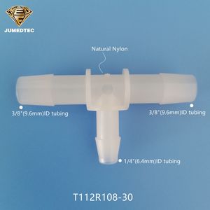 Raccord en T réducteur 3 voies JU Factory, raccord cannelé pour tuyau 1/4"x1/4"x3/16" ID, connecteur en plastique - Product Image 6