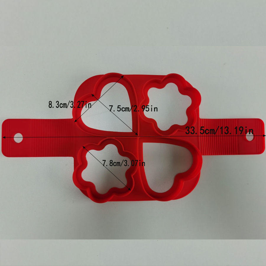 4-hole double heart double plum blossom