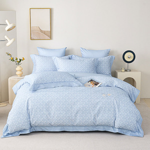 Duoximeimiankang 100% Cotton Brushed <b>Bedding</b> <b>Set</b> Floral Pattern 133x72 Density Reactive Dyeing Home Use Sheet Style - Product Image 3