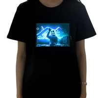 Patch Lampu Kustom El Led Panel Kontrol Suara Kaos