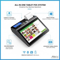 POS-система Longfly T4 11.6 дюймов, моноблок, мини-планшет на Windows 10, считыватель NFC, сенсорный экран, емкостный, денежный ящик, Intel, 2 года гарантии