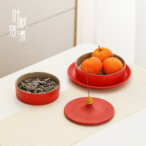 Plateau à collation rond en céramique Temple Of Heaven, pour fruits, idéal pour les fêtes - Product Image 3