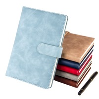 Carnet de notes promotionnel multifonctionnel en cuir PU avec couverture PP, logo et couleur personnalisés, reliure rigide A5/A6, gaufré, pour bureau et affaires