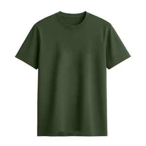 Camiseta clásica ligera de mezcla de algodón y poliéster con cuello redondo para hombre, ropa informal cómoda de manga corta para el día a día - Product Image 1