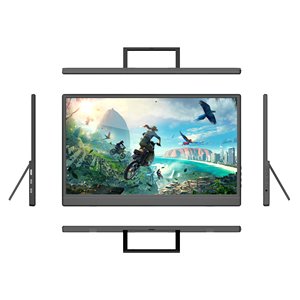 Monitor portátil para juegos de 15,6 pulgadas FHD IPS con alimentación USB Plug and Play con altavoces duales para ordenador portátil <span class=keywords><strong>PC</strong></span> teléfono móvil segunda <span class=keywords><strong>pantalla</strong></span> - Product Image 2