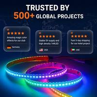 Tira LED RGBIC WS2811 con Certificación CE RoHS, 12V 24V SMD 5050, Direccionable, Banda LED de Píxeles, Tira LED Digital para Decoración Interior en Europa