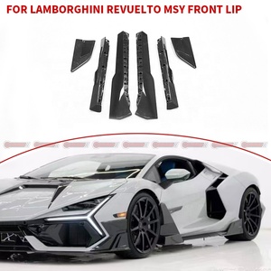Jupes latérales pour Lamborghini Revuelto style MSY en fibre de carbone sèche, accessoires automobiles - Product Image 4