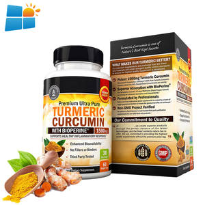 SUNI Label pribadi kualitas tinggi bubuk kunyit kapsul kunyit kapsul Kurkumin kunyit kapsul - Product Image 2