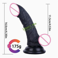 Vente en gros de jouets sexuels pour femmes, dildo réaliste en silicone liquide souple à double couche de 6,3 pouces