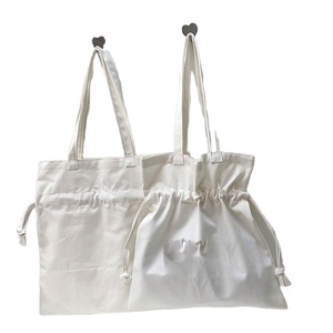 Sac de courses en toile personnalisé avec logo, grande capacité, écologique, à cordon de serrage, pour le shopping - Product Image 1