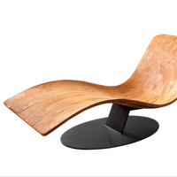 Chaise de salon en contreplaqué courbé pour salle à manger, salon, chambre, cuisine, utilisation en extérieur, feuille stratifiée haute pression
