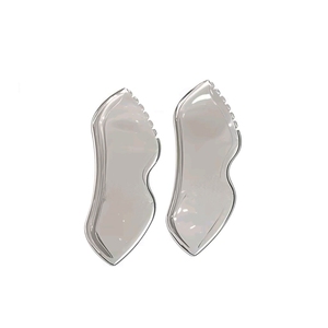 Resistente a la corrosión de buena calidad de acero inoxidable de metal fino gua sha con dientes - Product Image 5