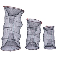 Newbility – filet de pêche pliable en Nylon, Cage à crevettes, piège à crabe, filet en fonte dia 25cm, 30cm, 33cm, 40cm, 45cm, 50cm, 60cm
