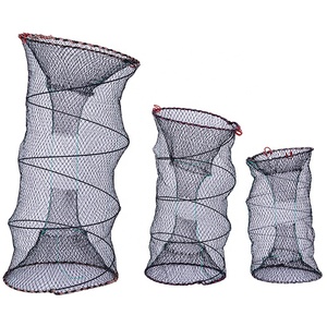 Newbility – filet de pêche pliable en Nylon, Cage à crevettes, piège à <span class=keywords><strong>crabe</strong></span>, filet en fonte dia 25cm, 30cm, 33cm, 40cm, 45cm, 50cm, 60cm - Product Image 2