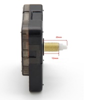 Mouvement d'horloge à quartz et aiguilles en matériau ABS pour horloge murale