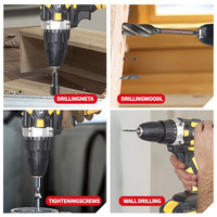 Perceuse sans fil au lithium 20V portable et économique pour les projets de rénovation et de fixation de meubles en atelier et garage