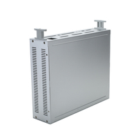 Boîtier électronique en aluminium anodisé industriel ISO9001 personnalisé 2U 19 pouces pour rack, châssis en tôle métallique