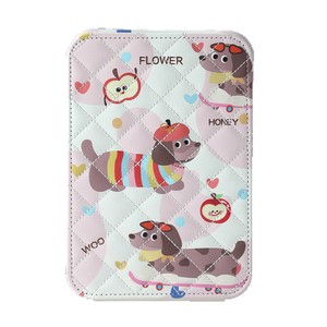 <b>Foldable</b> Makeup <b>Mirror</b> Portable Handheld Glass Lens Cute Dog Design For Students Dormitory Desktop Use - Product Image 5