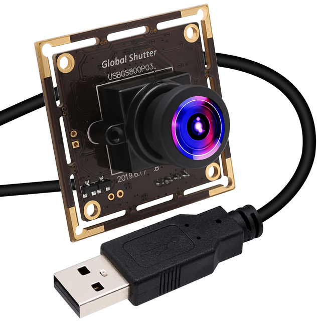 120fps High Speed Global Shutter USB Camera Module IR Sensitive HD 800P 720P OV9281 Monochrome Mini USB Webcam Board for PC