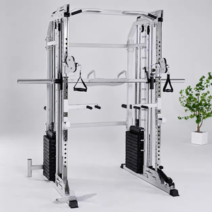 Máquina Smith Multifuncional Comercial de Alta Resistencia con Rack de Sentadillas y Cable para Ejercicios de Pecho y Espalda, Ideal para Gimnasios y Centros de <span class=keywords><strong>Fitness</strong></span> Profesionales - Product Image 3