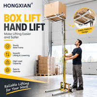 Chariot élévateur pliable portable de 85 cm et 60 kg, chariot élévateur pour le chargement de conteneurs, pour le levage de placards et d'armoires