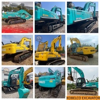 Excavadora Hidráulica Kobelco SK350LC Usada en Buen Estado de Funcionamiento, Excavadora de Orugas de 35 Toneladas para Proyectos de Construcción de Carreteras y Canteras