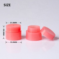Pot de baume à lèvres de nuit en plastique PP, format mini 6g, saveur pêche, emballage haut de gamme pour masque de nuit pour les lèvres