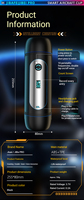 Coupe de masturbation électrique entièrement automatique vibrante avec son et lumière éblouissante, masturbateur masculin, jouet sexuel pour homme