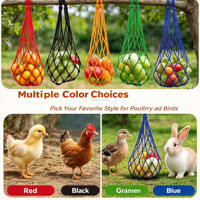 Sac suspendu en nylon pour poulets et volailles, pour l'alimentation des légumes, fruits et choux, compatible poules, oies, canards