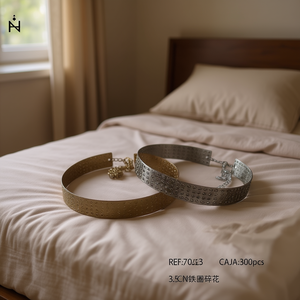 Cintura in Ferro con Motivo Floreale da 3,5 Cm - Product Image 2