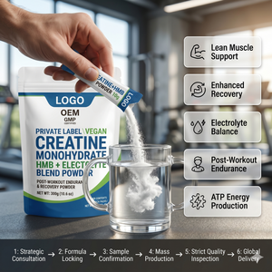Créatine monohydrate certifiée végétalienne, mélange d'électrolytes HMB, antioxydant pour adultes, poudre de récupération post-entraînement pour l'endurance sportive - Product Image 2
