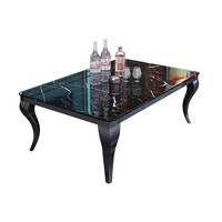 Ensemble de mobilier de table pour boîte de nuit KTV de luxe, banquette Chesterfield bordeaux capitonnée à boutons profonds, sièges VIP avec canapé