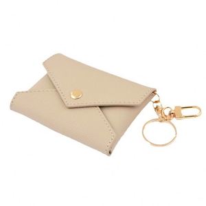 PU Leather Mini Envelope <b>Card</b> Holder Coin Purse Women's Keychain Portable Wallet Modern <b>Embossed</b> Custom Brand Promotional Gifts - Product Image 4