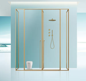 Profil Usine En Gros Walk-in Salle De Douche Pod Sans Cadre Charnière Douche <span class=keywords><strong>Porte</strong></span> <span class=keywords><strong>Coulissante</strong></span> - Product Image 5