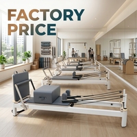Machine de Pilates Reformer Professionnelle Commerciale Haut de Gamme Réglable en Aluminium pour Studio